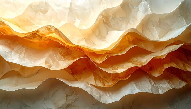 Layered translucent paper art abstract, professional &ndash; commercial stock image