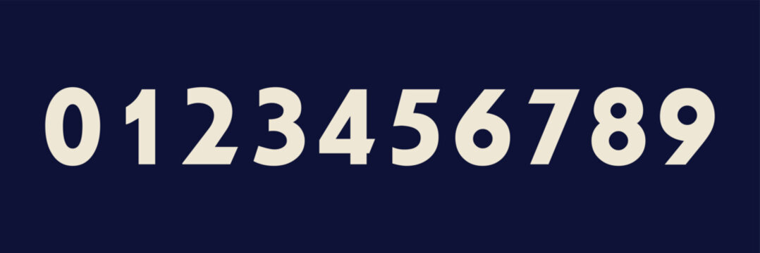Set of brush stroke, marker textured numbers. numbers 1, 2, 3, 4, 5, 6, 7, 8, 9, 0. stylish hand draw brush painted numbers set. bold brush drawn grunge. dirty texture vector. rough brush strokes.