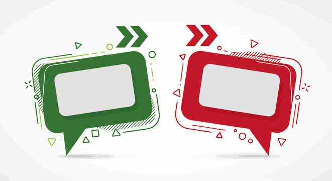 Colorful Speech Bubbles Icon Illustration Showcasing Dialogue and Communication.