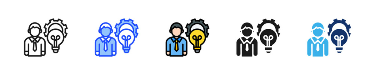 Obraz premium Innovation Expert Icon Collection With Multiple Styles