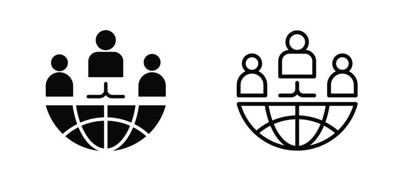 Cultural Awareness Simple and clear vector icon multi style outline and glyph