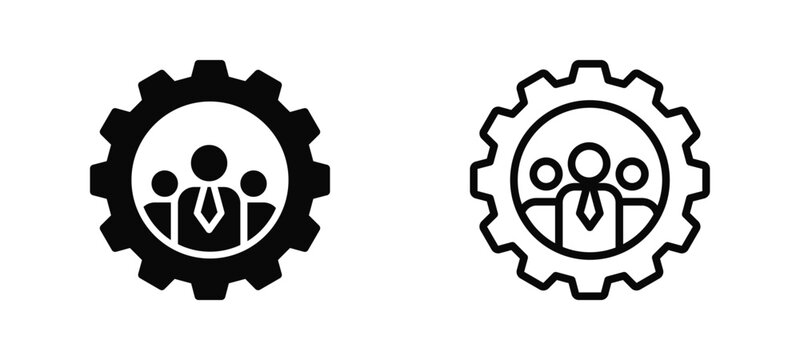 Asset Administration Simple and clear vector icon multi style outline and glyph
