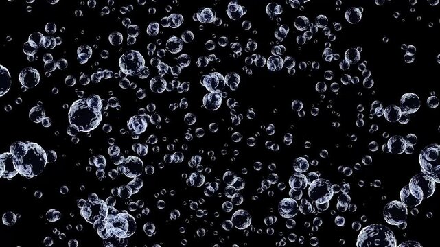 seamless floral pattern. bubble background motion video