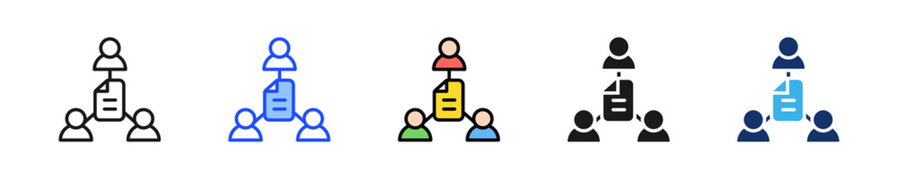 Stakeholder Icon Collection With Multiple Styles