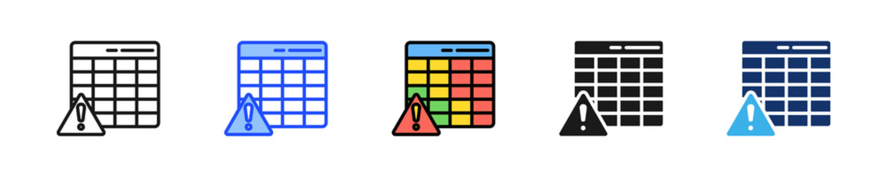 Risk Register Icon Collection With Multiple Styles