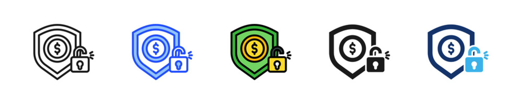 Job Security Fear Icon Collection With Multiple Styles