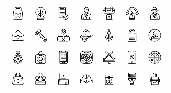 Business icons and symbols collection.
