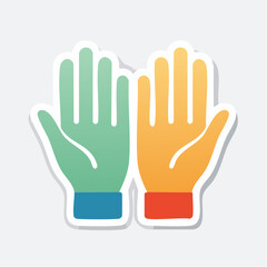 Fototapeta premium Two Open Hands Icon