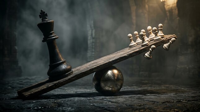 Power Imbalance and Social Hierarchy with Chess Metaphor