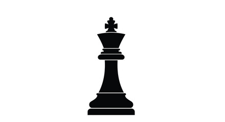 chess king silhouette on white background high quality professional detailed modern elegant stylish clean crisp vibrant colorful digital creative innovative © Niloy MotionArts 3D7
