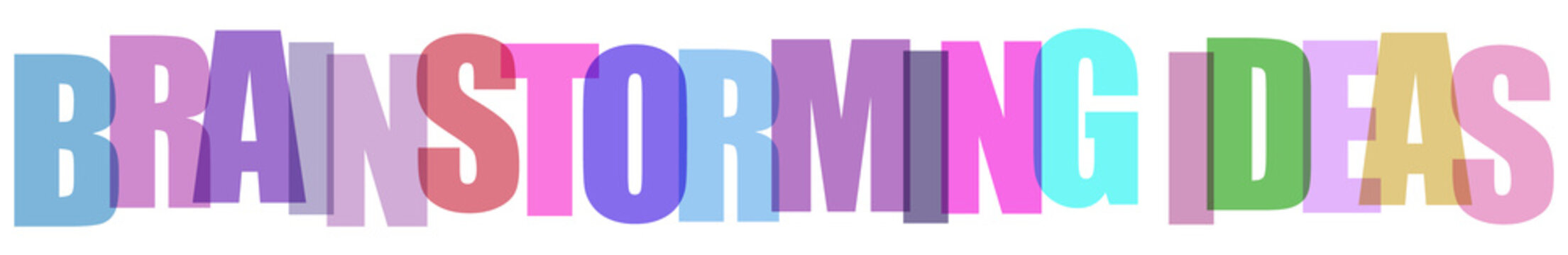Brainstorming concepts, colorful ideas, creative inspiration, mind mapping