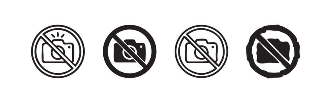 No camera icon: photography, forbidden, private, and no pictures