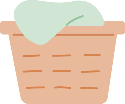 Laundry Basket Illustration