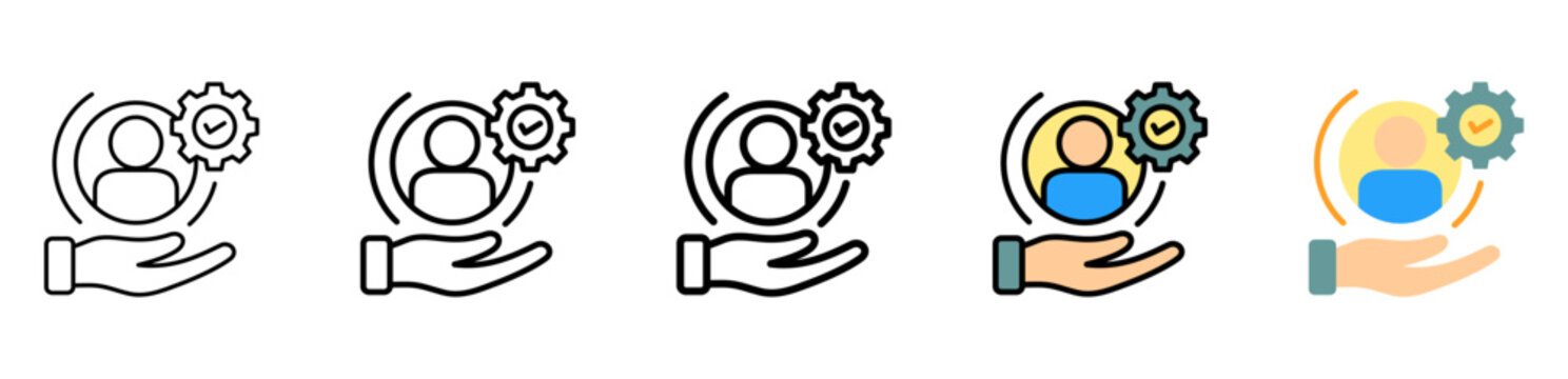 Beliefs Icon With Differences and Colors Style Illustration