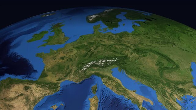 Animated Flight Path from Paris France to Kuala Lumpur Malaysia