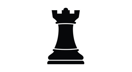 chess queen piece silhouette black on white background high quality professional detailed modern elegant stylish clean crisp vibrant colorful digital © Bsicon02