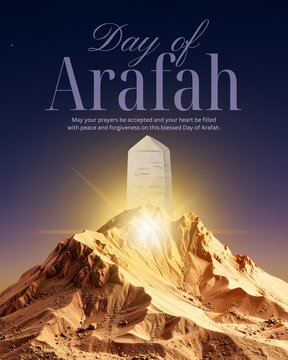Blue and Gold Elegant Day of Arafah