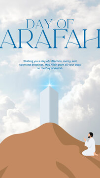 Blue and Beige Minimalist Day of Arafah