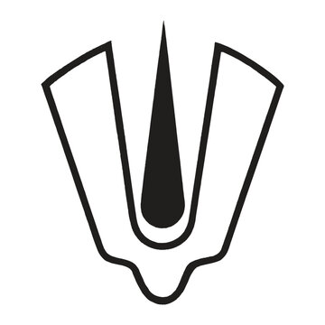 Lord Vishnu Namam Tilak Symbol - Vaishnava Urdhva Pundra Vector Illustration
