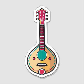 Illustration of a Mandolin Instrument