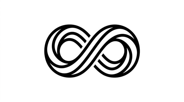 Abstract Infinite Energy Loop Futuristic Vector
