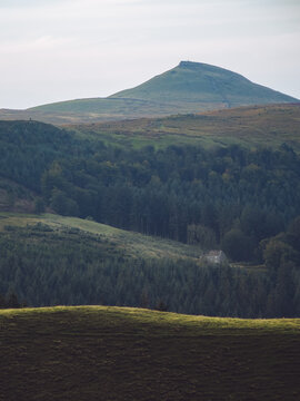A view of Shutlingsloe in the Peak District, England, nicknamed the "Matterhorn of Cheshire"