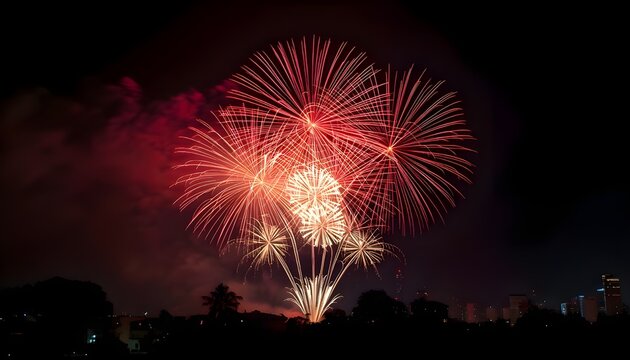 fireworks in the sky