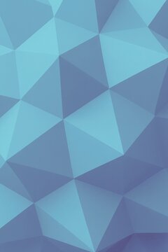 Abstract blue geometric background with triangle pattern design and seamless polygon texture