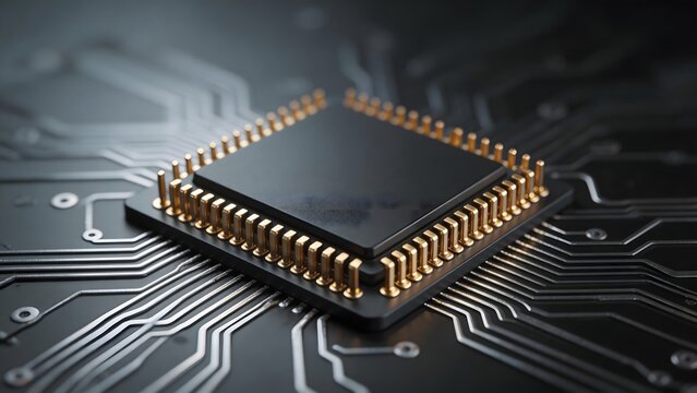 Microchip on circuit board