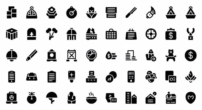 Black icons on white background.
