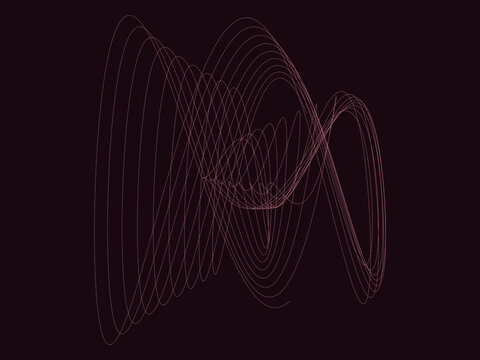 Harmonograph Pendulum Curve Mathematical Art Background