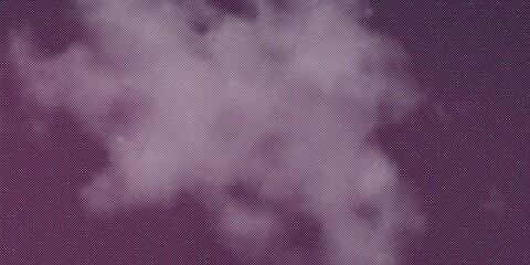 Dramatic white clouds on moody purple sky background with halftone texture © Asha