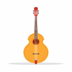 Naklejka premium Illustration of a Double Bass