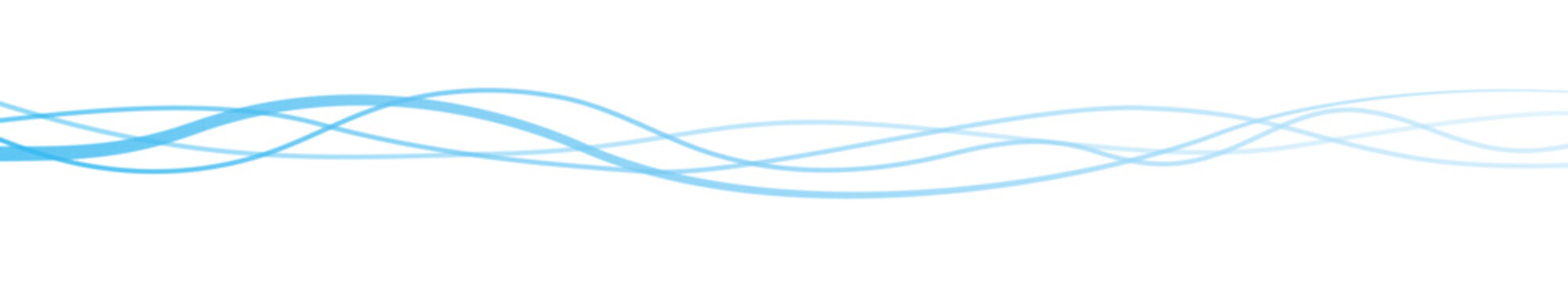 細い波線のグラフィックベクター素材