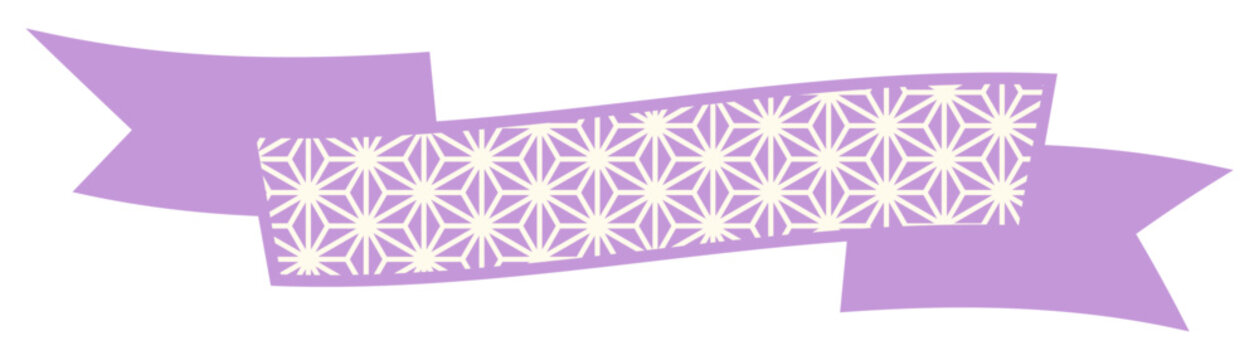 Ribbon Frame -1 -purple, isolated on white background