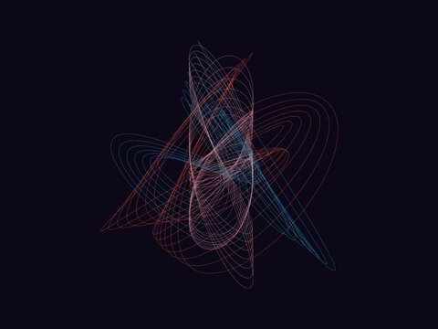 Harmonograph Pendulum Curve Mathematical Art Background