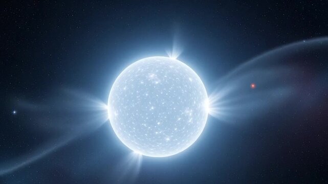 cosmic eclipse with glowing blue ring in deep space nebula
