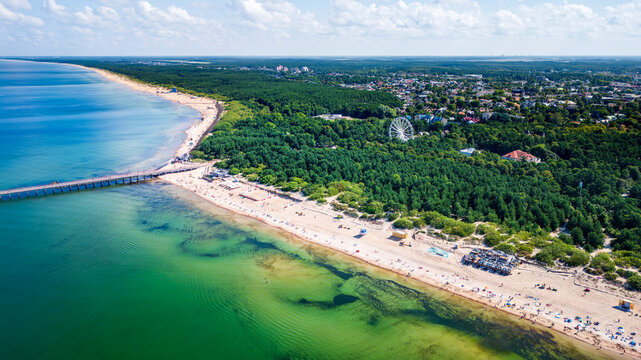 Palanga from above, Lithuania