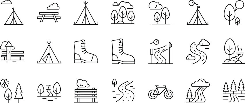 Modern e-learning and digital classroom icon set with online education and virtual school symbols vector