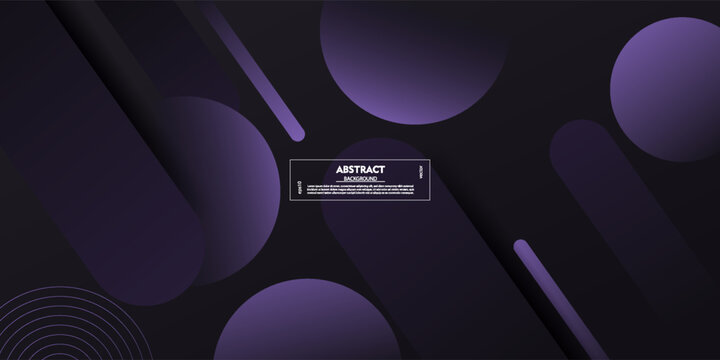 Abstract fluid square background design concept with purple circle pattern elements. Trendy and modern banner style. Vector Eps10