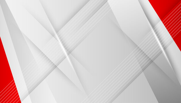 Abstract Grey Red Dynamic Lines Background Modern Corporate Style
