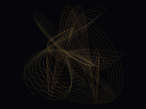 Harmonograph Curve Kinetic Art Decorative Background