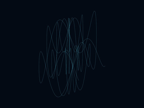 Lissajous Parametric Curve Elegant Abstract Design
