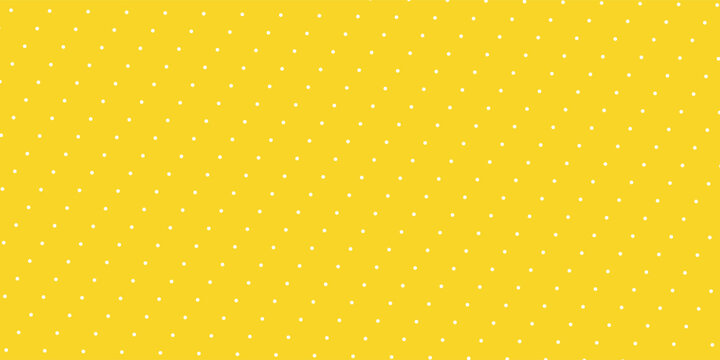 Seamless pattern White Dots on yellow background. illustration for Wallpapers.