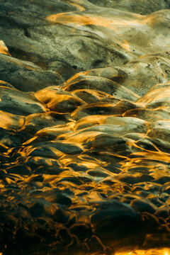 Abstract ice texture on Vatnajokull glacier in Iceland