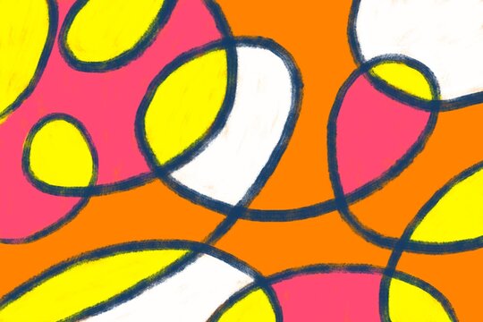 Colorful abstract pattern texture background with bold shapes