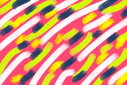 Colorful abstract stripe texture background with neon paint