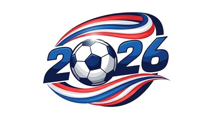 Obraz premium 2026 soccer world cup logo design