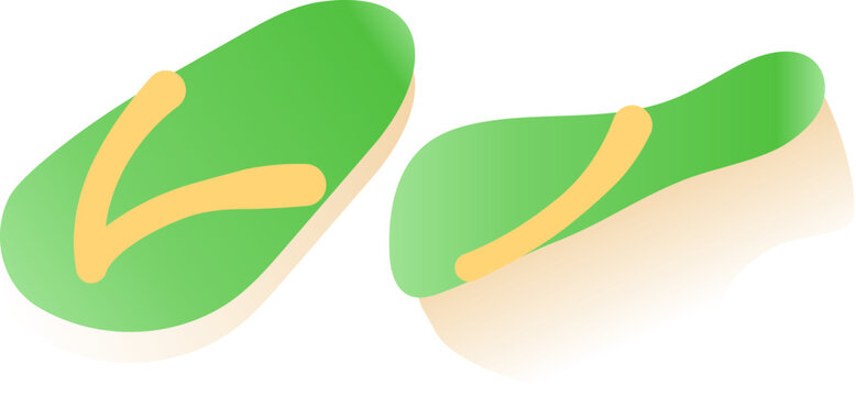 Green flip-flops