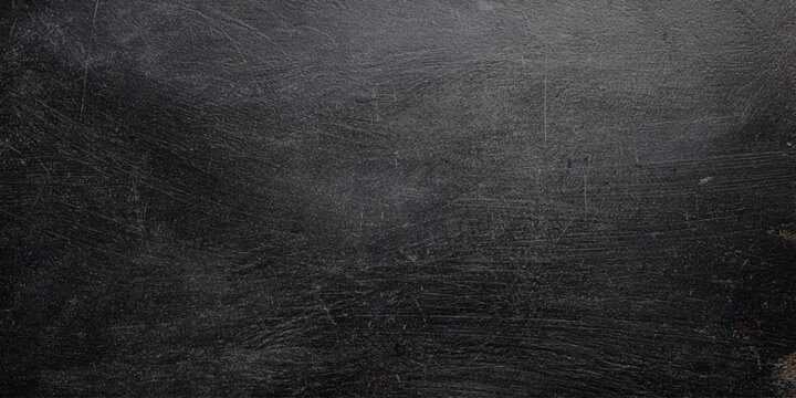 Dark wall scratched blackboard texture background with scratches and marks for design and education concepts